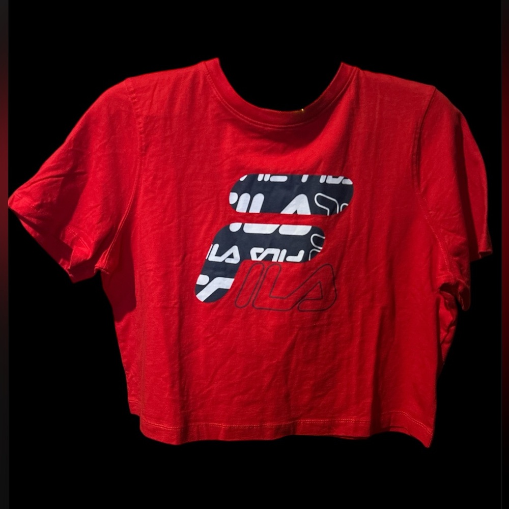NWT Fila Cropped Tee L